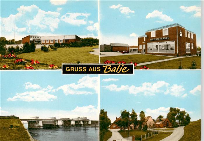 Balje Stade Teilansichten Kreissparkasse Sperrwerk