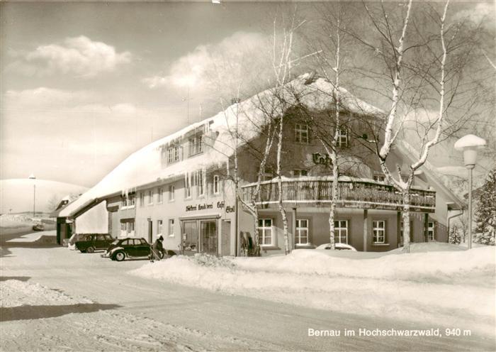 Bernau Schwarzwald Cafe Stoll beim Hans-Thoma-Museum Winterlandschaft