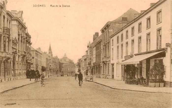 Soignies Hainaut Belgie Rue de la Station