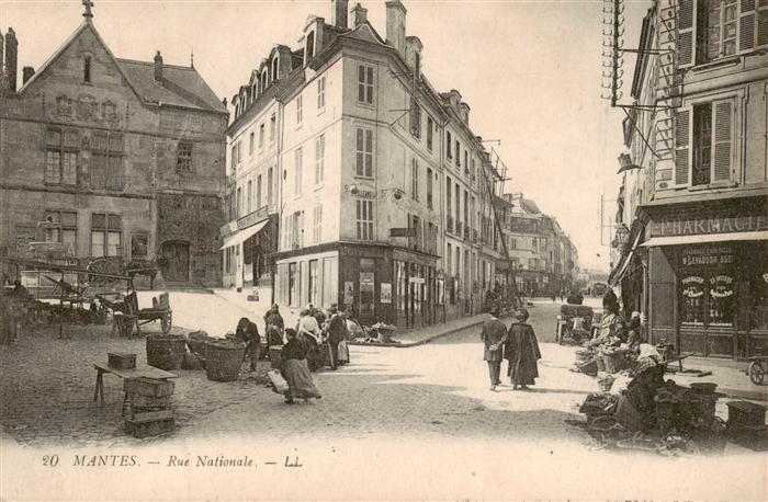 Mantes-la-Jolie Mantes-sur-Seine 78 Yvelines Rue Nationale