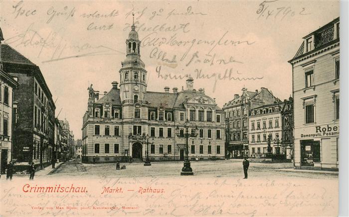 Crimmitschau Markt Rathaus