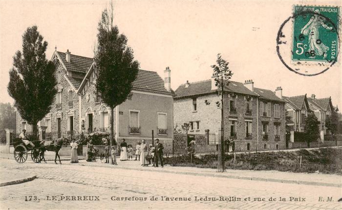 Le Perreux-sur-Marne 94 Carrefour de l’avenue Ledru Rollin et rue de la Paix