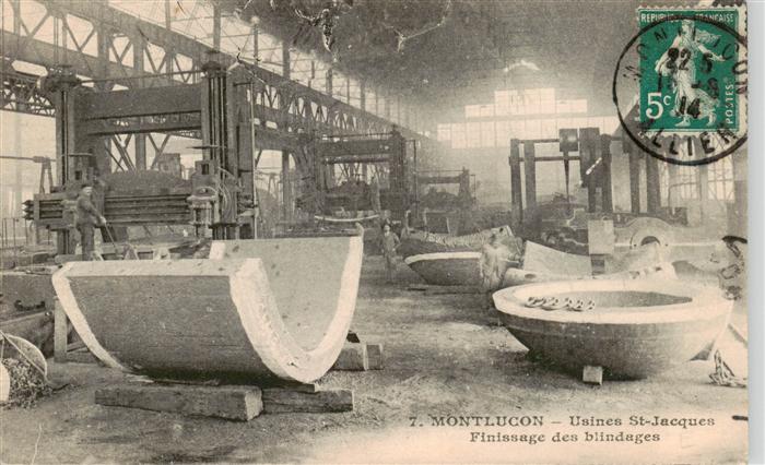 Montlucon 03 Allier Usines St Jacques Finissage des blindag