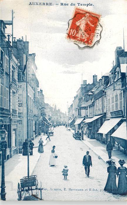 Auxerre 89 Yonne Rue du Temple