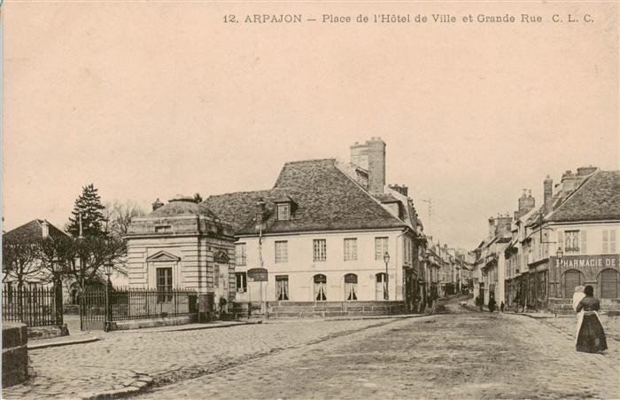 Arpajon 91 Essonne Place de l’Hotel de Ville et Grande Rue