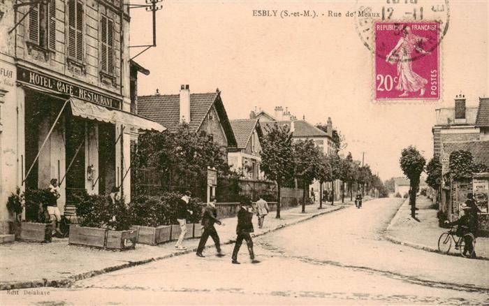 Esbly 77 Seine-et-Marne Rue de Meaux