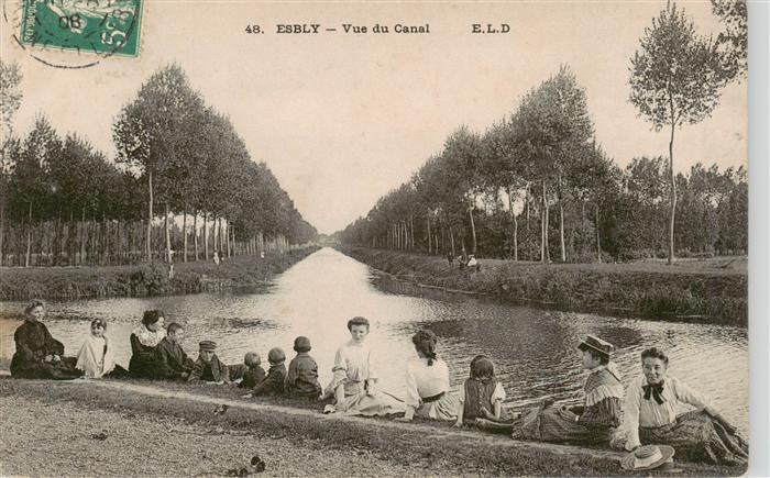 Esbly 77 Seine-et-Marne Vue du Canal
