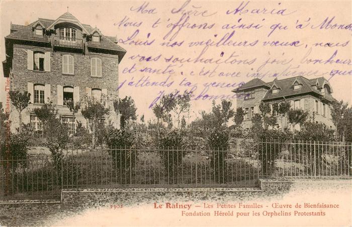 Le Raincy 93 Seine-Saint-Denis Les Petites Familles Fondation Herold p