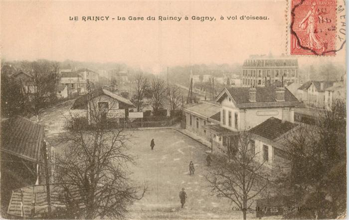 Le Raincy 93 Seine-Saint-Denis La Gare du Raincy a Gagny a vol d oiseau