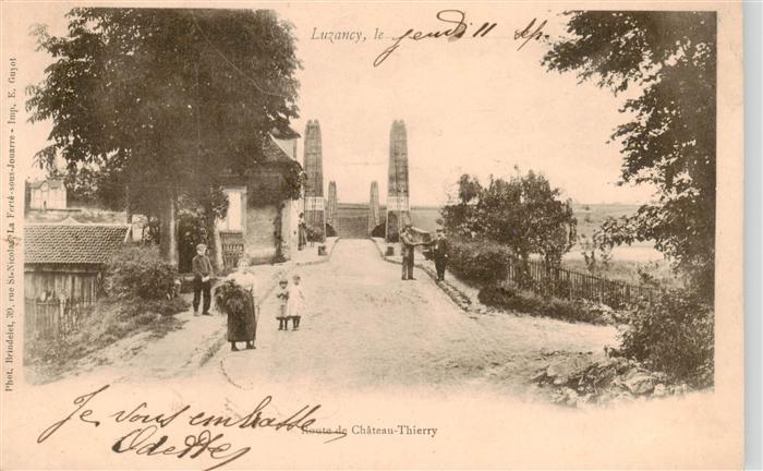 Luzancy 77 Seine-et-Marne Route de Chateau Thierry
