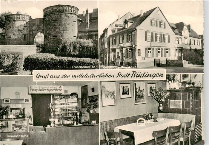 Buedingen Hessen Jerusalemer Tor Gasthaus zum Anker Gaststube Theke
