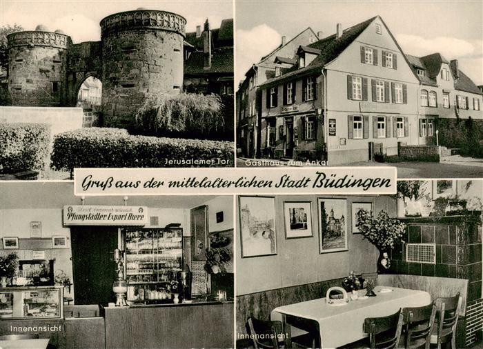 Buedingen Hessen Jerusalemer Tor Gasthaus zum Anker Theke Gaststube