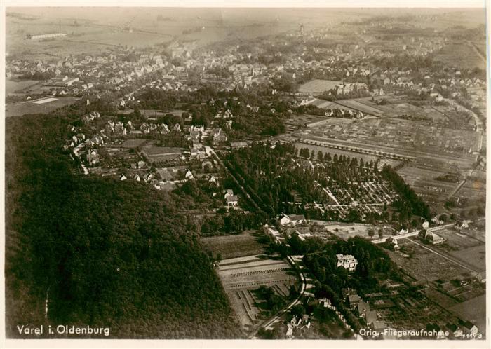 Varel Jadebusen Fliegeraufnahme