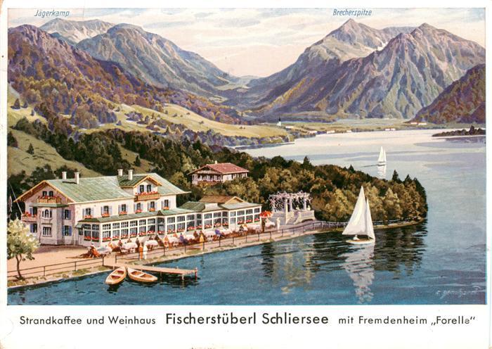 Schliersee Strandkaffee und Weinhaus Fischerstueberl Schliersee mit Fremdenheim