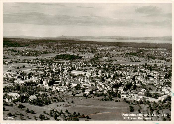 Amriswil Amrisweil TG Fliegeraufnahme mit Blick zum Bodensee