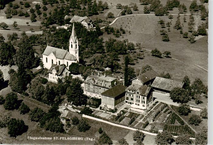 St Pelagiberg TG Fliegeraufnahme mit Kirche