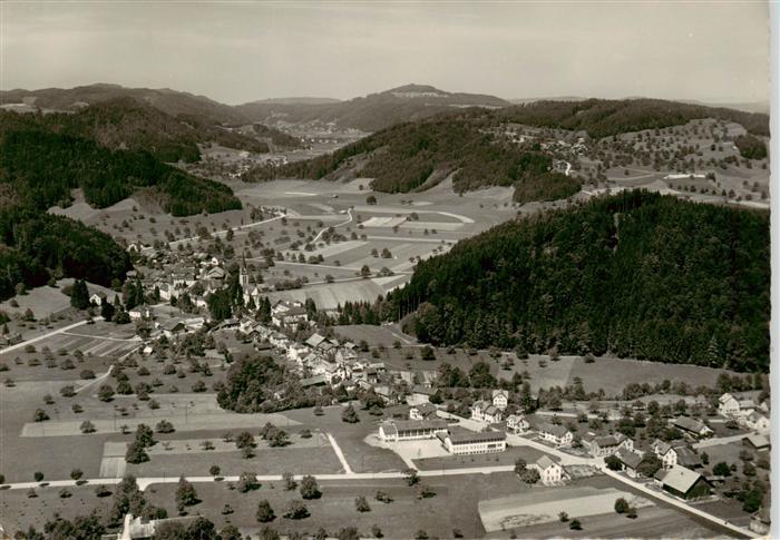 Dussnang TG Fliegeraufnahme mit Schauenberg Haselberg und Hackenberg