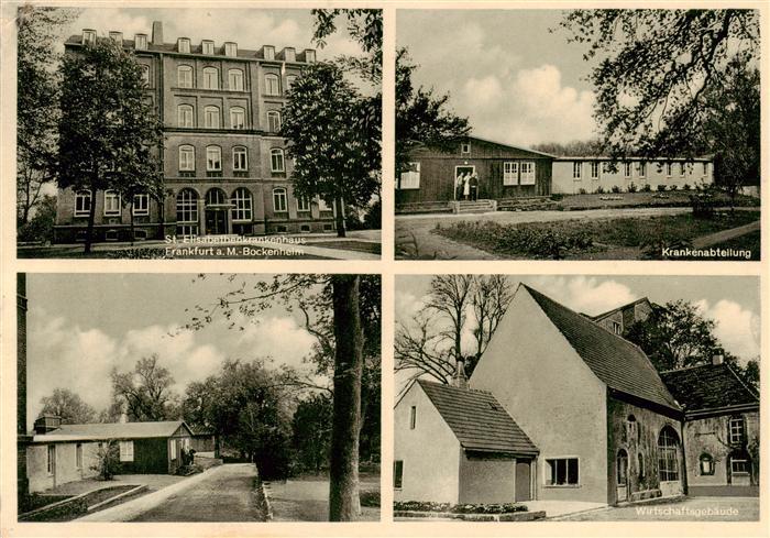 Bockenheim Frankfurt Main St Elisabethenkrankenhaus Krankenabteilung Wirtschafts