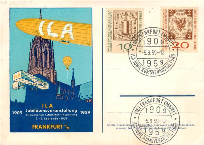 Frankfurt Main ILA Jubilaeumsveranstaltung Frankfurt 1959