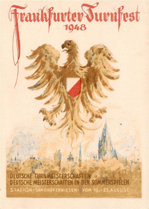 Frankfurt Main Turnfest 1948 Illustration