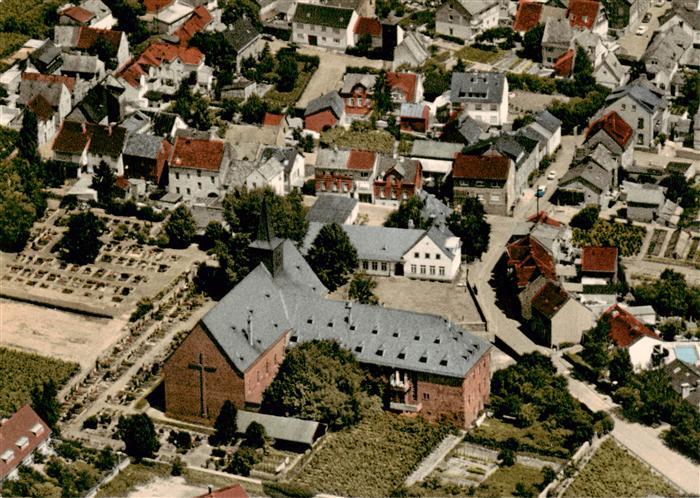 Eibingen Ruedesheim Rhein Fliegeraufnahme mit Grabeskirche der hl Hildegard