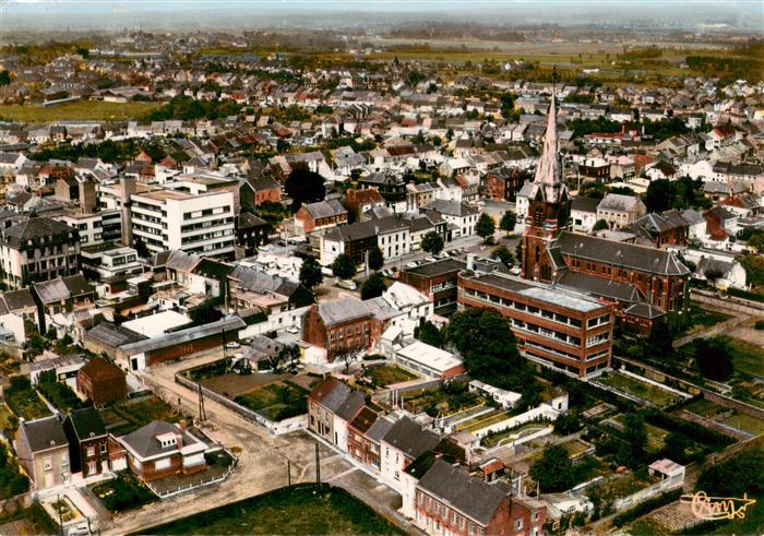 La Hestre Belgie Fliegeraufnahme