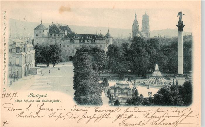 STUTTGART  CITY Altes Schloss mit Schlossplatz