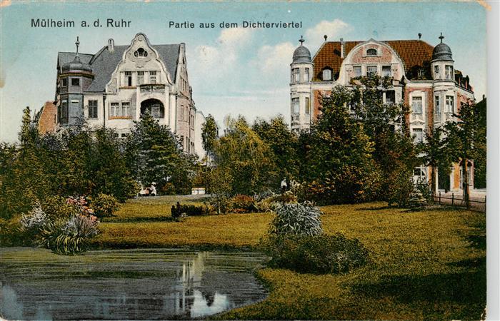 Muelheim  Ruhr Partie aus dem Dichterviertel