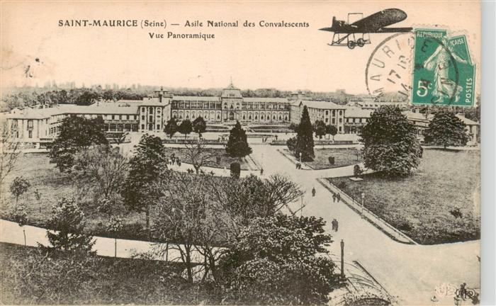 Saint-Maurice Seine 94 Val-de-Marne Asile National des Convalescents Vue panoram