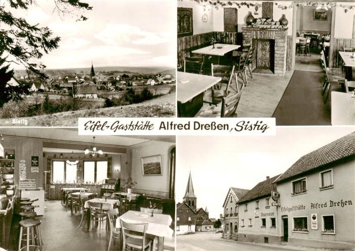 Sistig Panorama Eifel Gaststaette Alfred Dressen Gastraeume