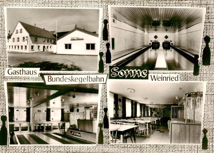 Weinried Gasthaus Sonne Kegelbahnen Gastraum