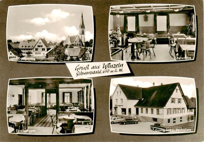 Winzeln Fluorn Dorfpartie Gaststube Speiseraum Gasthaus zum Paradies