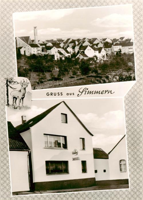 Simmern Westerwald Stadtblick Gasthaus Wilhelm Schneider