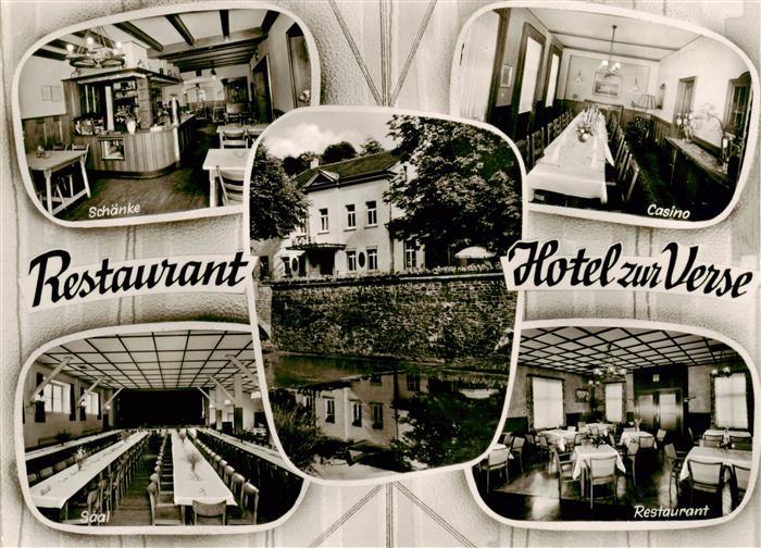 Eveking Werdohl Hotel zur Verse Schaenke Casino Saal Restaurant