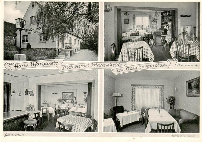 Marienheide Haus Margarete Bauernstube Gastraum Weinzimmer