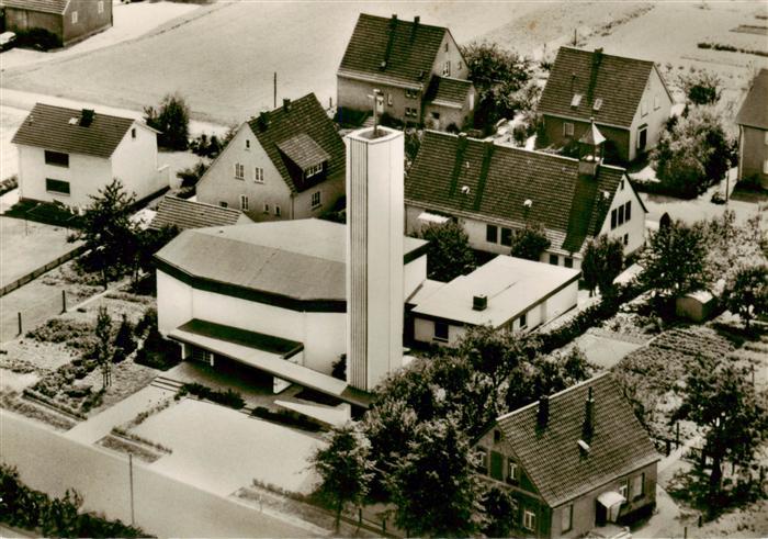 Holsen Buende Kath St Michaelskirche Fliegeraufnahme