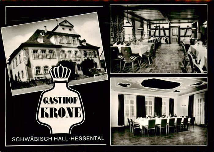 Schwaebisch Hall Gasthof Krone Gastraeume