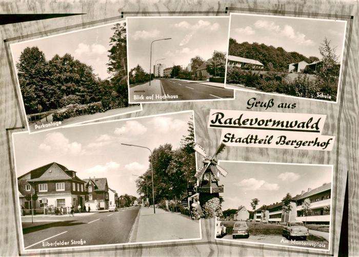 Radevormwald Parkanlage Hochhaus Schule Elberfelder Strasse Am Montanusplatz