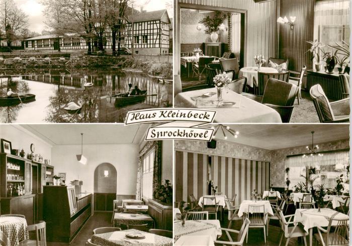 Sprockhoevel Haus Kleinbeck Gondelteich Gastraeume