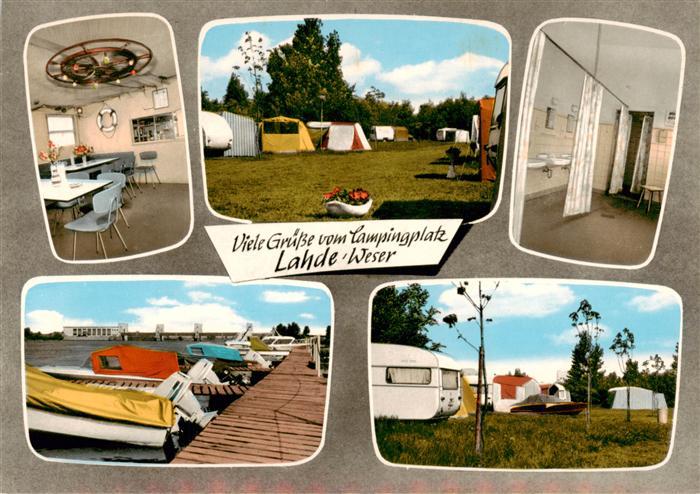 Lahde Weser Campingplatz Lahde Restaurant Sanitaerraum Bootssteg