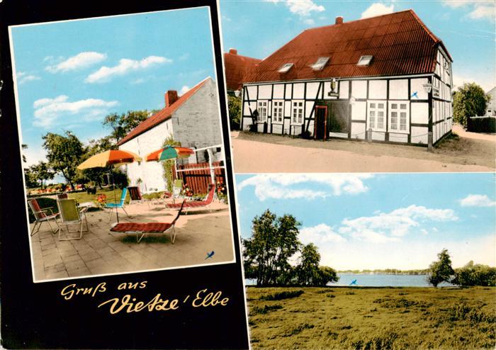 Vietze Hoehbeck Pension Zum Elbstrand Terrasse Seepartie