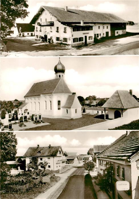 Faistenhaar Reindl Gasthof Altwirt Kirche Ortspartie