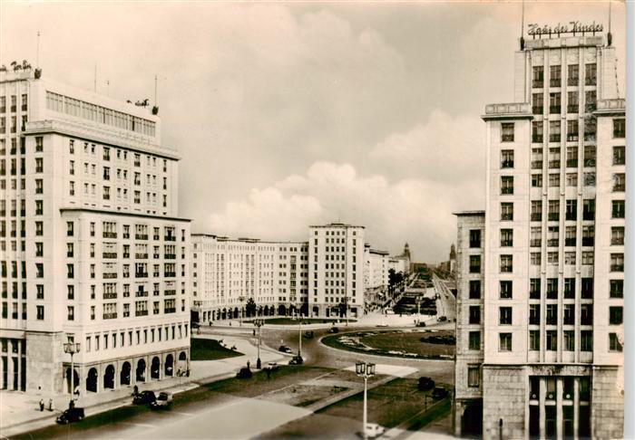 Friedrichshain Berlin Hochhaeuser am Strausberger Platz