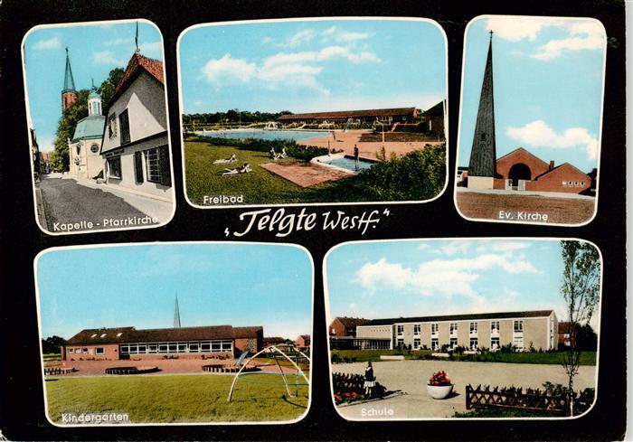 Telgte Warendorf Kapelle Pfarrkirche Freibad Ev. Kirche Kindergarten Schule
