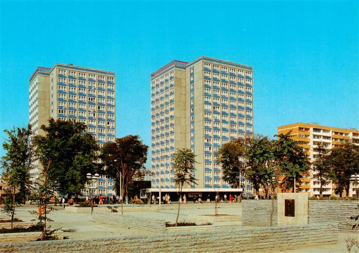 MAGDEBURG  CITY Paul Markowski Platz Hochhaeuser Wohnsiedlung