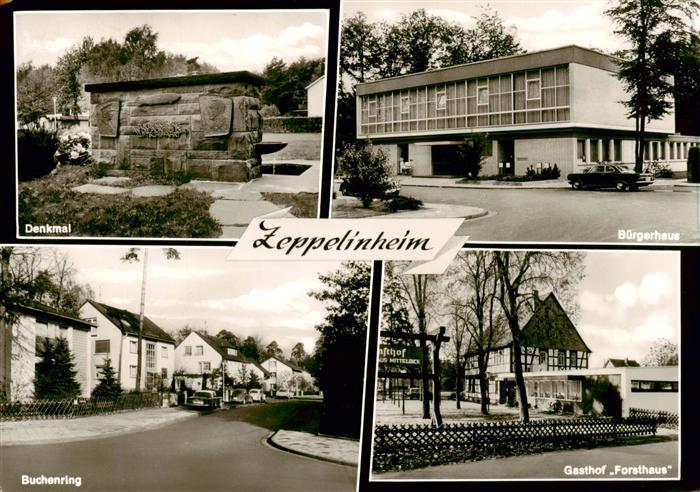 Zeppelinheim Neu-Isenburg Denkmal Buergeerhaus Buchenring Gasthof Forsthaus