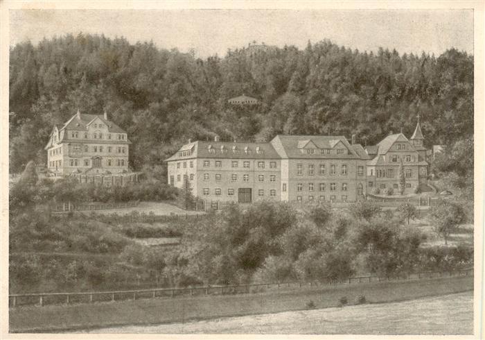 Rathen Saechsische Schweiz Diakonissenheim Felsengrund Elbepartie