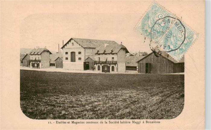 Bonnieres -sur-Seine 78 Yvelines Etables et Magasins centraux de la Societe lait