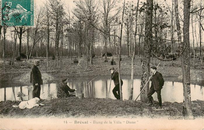 Breval 78 Yvelines Etang de la Villa Diane