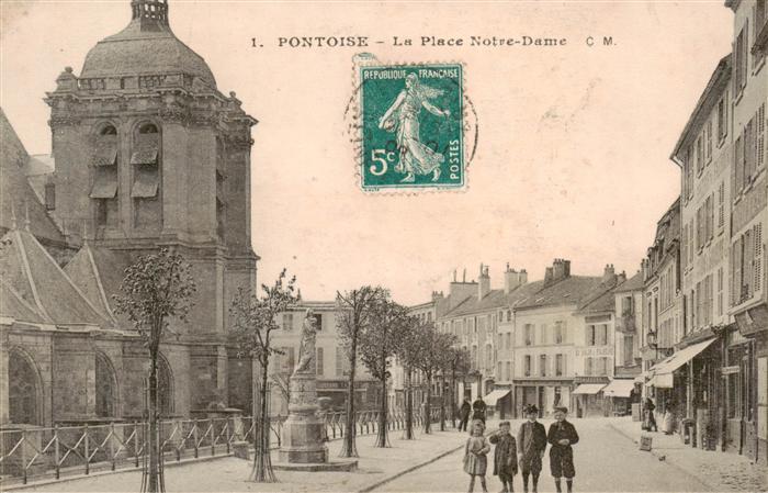 Pontoise 95 Val-d Oise La Place Notre Dame